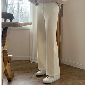 Corduroy Cream Wide Pants